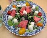 金時草とアスパラソバージュのサラダ作り方4写真