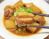 大根と豚バラ肉のカレー醤油煮作り方15写真