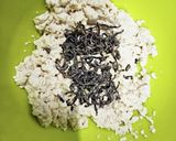 塩昆布だけで～調味料なしの豆腐の白和え作り方6写真
