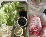 春キャベツと豚バラだし炊きワンパンパスタ作り方2写真