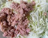 コンビニ食材で作る　ヘルシーキャベツ焼き作り方1写真