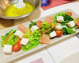 焼肉メインの夕飯メニュー帆立カルパッチョ作り方5写真