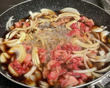 簡単時短牛肉玉ねぎすき焼き風（作り置き）作り方2写真