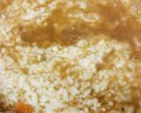 鍋の〆●味噌雑炊の目玉丼作り方1写真