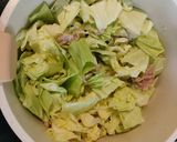 キャベツの豚汁作り方4写真
