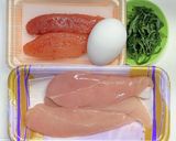鶏ささみ肉と明太子と大葉のハンバーグ作り方1写真