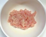 鶏ささみ肉と明太子と大葉のハンバーグ作り方2写真