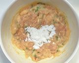 鶏ささみ肉と明太子と大葉のハンバーグ作り方4写真