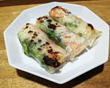 海老と菜の花の包み焼き作り方5写真