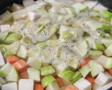 高野豆腐とたっぷり野菜の甘辛味噌煮作り方5写真
