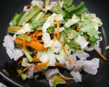 簡単！豚バラ野菜の塩あん炒め作り方3写真