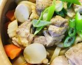 めんつゆ活用●あまから鶏スキうどん鍋作り方3写真