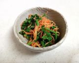 にんじんとほうれん草の塩麹ナムル作り方6写真
