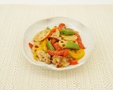 スナップえんどうと豚肉の彩り中華炒め作り方5写真