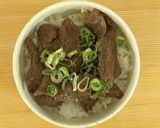 安価な肉が大変身！舞茸で柔らかステーキ丼作り方6写真