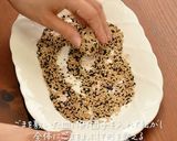 銅製たこ焼き器で作る 簡単 ごま団子作り方6写真