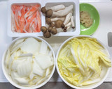 白菜とシメジとカニカマの生姜あんかけ作り方1写真