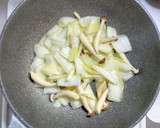 白菜とシメジとカニカマの生姜あんかけ作り方2写真