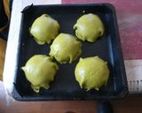 抹茶メロンパン 焼き印付き作り方12写真