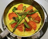 オープンオムレツ⑩とろりチーズと焼き野菜作り方7写真