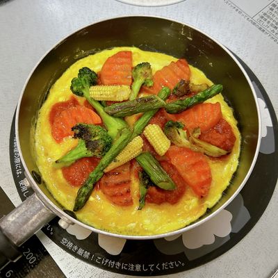 オープンオムレツ⑩とろりチーズと焼き野菜 by yummysunny
