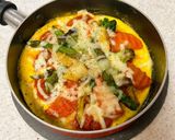 オープンオムレツ⑩とろりチーズと焼き野菜作り方10写真