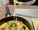 オープンオムレツ⑩とろりチーズと焼き野菜作り方11写真