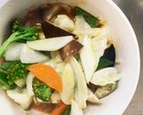 肉無豆腐コク旨きな粉味噌焼肉タレ味野菜炒作り方14写真