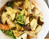 肉無豆腐コク旨きな粉味噌焼肉タレ味野菜炒作り方17写真