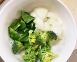 茄子椎茸きな粉ごま味噌味八宝回鍋肉風作り方7写真