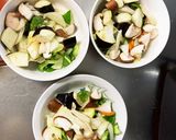 茄子椎茸きな粉ごま味噌味八宝回鍋肉風作り方9写真