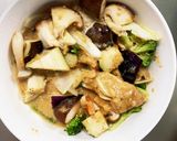 茄子椎茸きな粉ごま味噌味八宝回鍋肉風作り方12写真