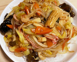 しらたきのあんかけ焼きそば風作り方7写真
