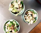 根菜茄子白菜簡単ケチャ南蛮味温野菜サラダ作り方13写真