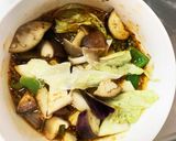 根菜茄子白菜オイごまキムチ味温野菜サラダ作り方15写真