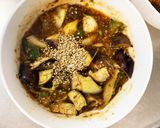 根菜茄子白菜オイごまキムチ味温野菜サラダ作り方19写真