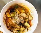 根菜茄子白菜簡単ケチャ南蛮味温野菜サラダ作り方19写真