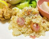 冷凍ご飯でガーリックライス晩ごはん献立作り方1写真