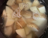 新じゃがとさつまあげのうま煮作り方1写真