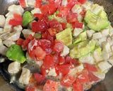 カジキマグロとアボカドのアジアン風パスタ作り方3写真