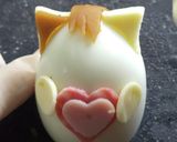 ホワイトデー☆ニャンズカップル☆キャラ弁作り方13写真