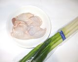 鶏もも肉長ネギスープ♪冷え性に簡単薬膳作り方1写真