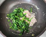 ツナ缶使って～ほうれん草の炒り卵作り方3写真