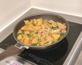 かぼちゃと豚肉の炒め物作り方3写真