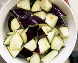 肉無チクワきな粉シチュー味茄子椎茸野菜炒作り方6写真