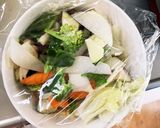 肉無チクワきな粉シチュー味茄子椎茸野菜炒作り方12写真