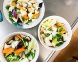 肉無チクワきな粉シチュー味茄子椎茸野菜炒作り方13写真