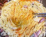 【簡単】全卵でこってりカルボナーラ作り方7写真