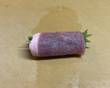 お弁当やおつまみに!子供も大好き!梅しそ巻き!!作り方5写真