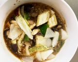 根菜茄子カニカマピリ辛オイ金平味温サラダ作り方18写真